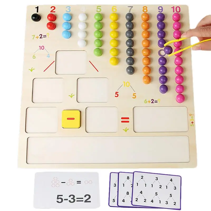 

Number Math Counting Toys Educational Counting Beads Preschool Learning Activities Math Games For Hands-Eye Coordination And