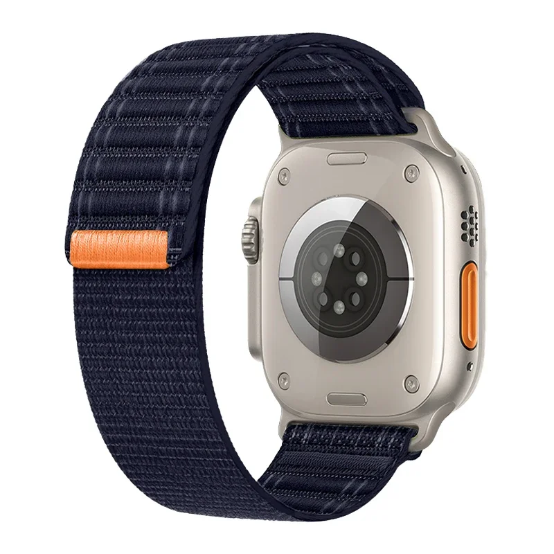 Nylon Strap For Apple Watch Band Ultra 3 49mm 46 45 41 44 42mm 38mm Wave Pattern Bracelet For iWatch Series 11 10 9 8 7 6 5 4 3