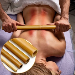 Palos de bambú Natural de masaje, terapia de madera, Maderoterapia, savia, palo de raspado, celulitis, Gua Sha, masaje, alivio del dolor muscular, relajación