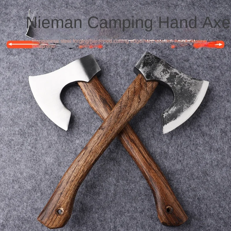 

Outdoor camping firewood chopping tree head axe camping forging axe