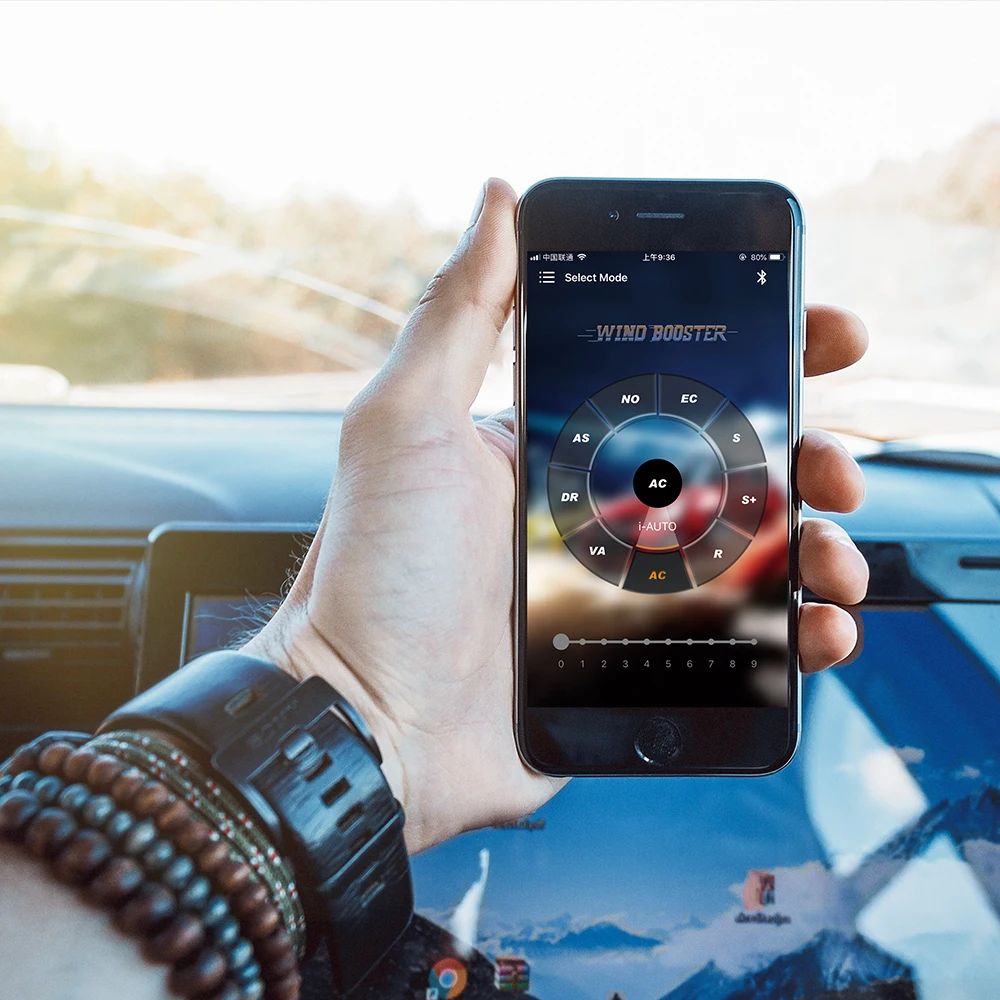 

Windbooster APP Control Electronic Throttle Controller With Digital Display High Response