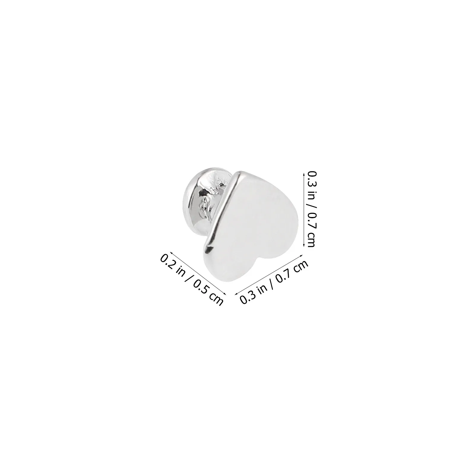5Pcs Alloy Heart Shape Watch Band Charms Studs Decorative Watch Strap Accessories for Women Men Stylish Personalized Gift