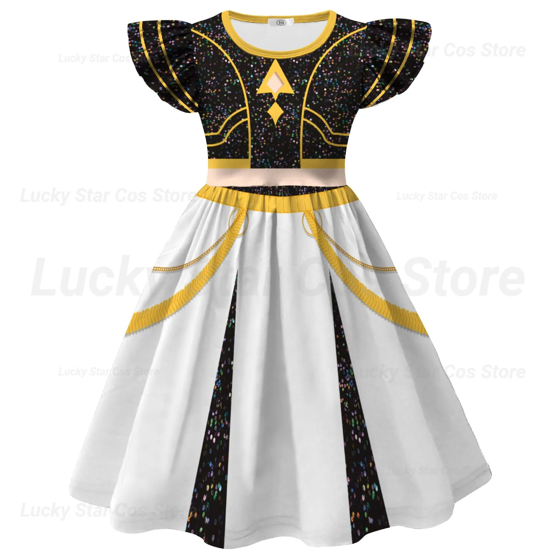 Children Fly Sleeve Casual Dress  Girls K-POP  Cosplay  Princess Dresses   Fashionable trend dress Birthday Vestidos Gift