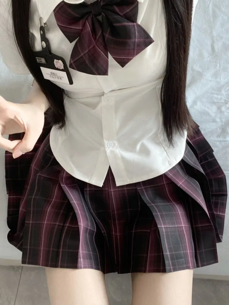 

Оригинальная студенческая юбка orm рта 39 см, женская клетчатая длина f, универсальная модная корейская юбка из полиэстера на пуговицах