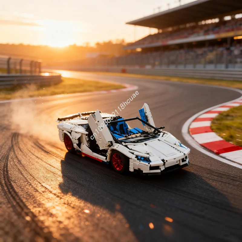 

3562 шт. MOC Lamborghiniesed Aventador SVJ Roadster Модель Строительные игрушечные блоки DIY Образование Рождественский подарок Кирпич Дети День рождения