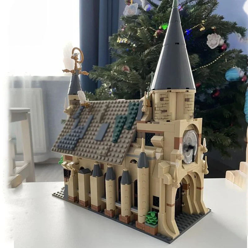 مدينة شارع عرض نموذج MOC قوالب بناء الكنيسة الفلكية وحدات التكنولوجيا الأطفال هدايا العيد تجميع اللعب البدلة