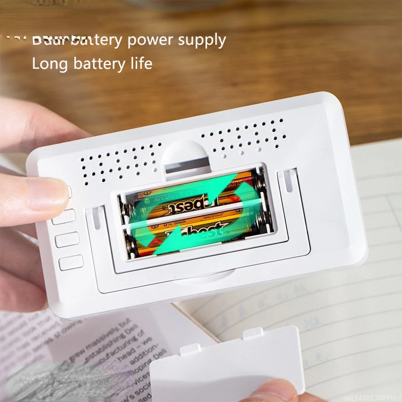 Youpin Deli Electronic Thermometer Hygrometer Weather Station High Precision Table Clock Function Mini Household Thermometers