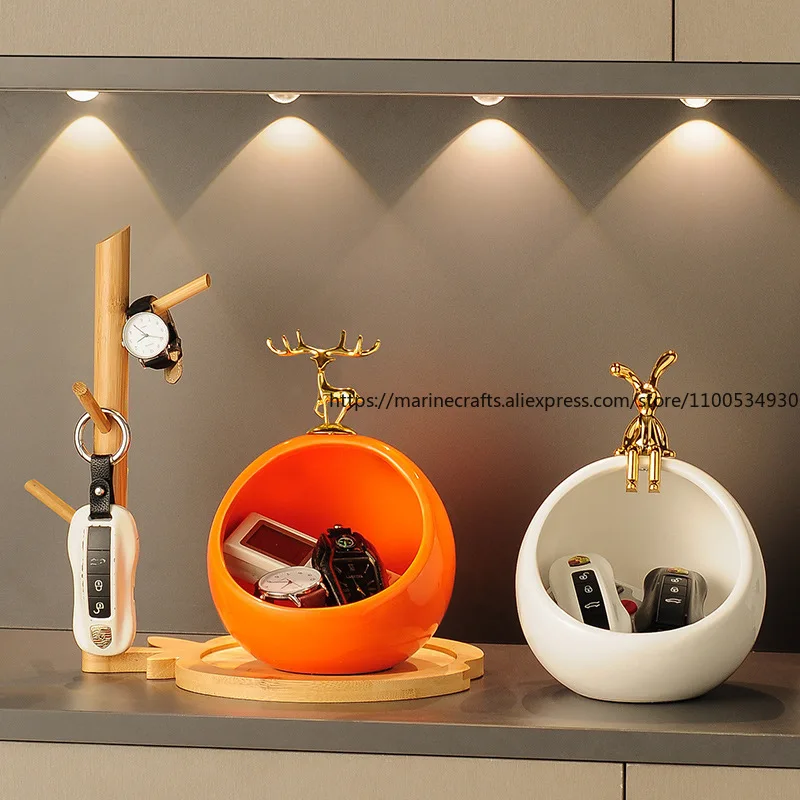

Entry Entrance Key Storage Ornament Light Luxury High-end Modern Simple Home Decoration Living Room Shoe Cabinet Decoration