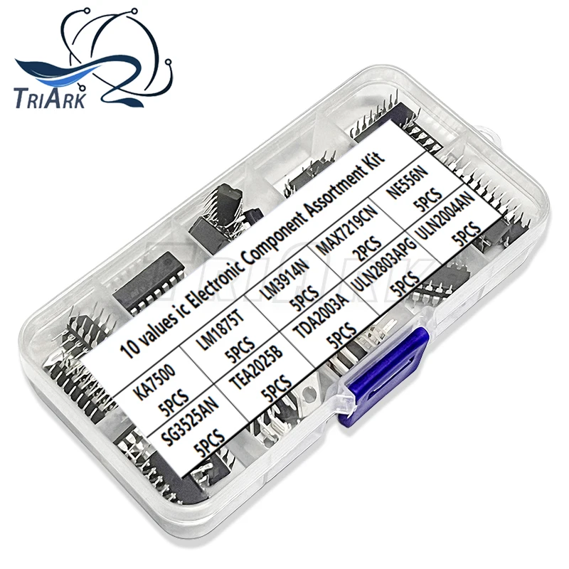 47pcs/Lot IC Power amplifier chip kit SG3525AN TEA2025B TDA2003A ULN2803APG ULN2004AN KA7500 LM1875T LM3914N-1 MAX7219CNG NE556N