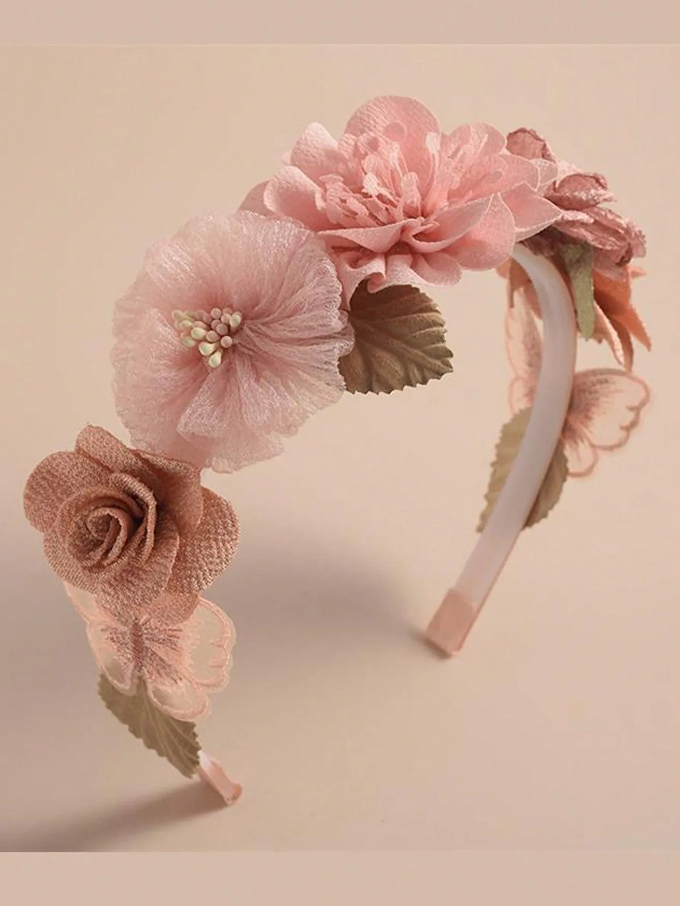 

1pc Girls' New Arrival Floral Headband, Sweet & Adorable