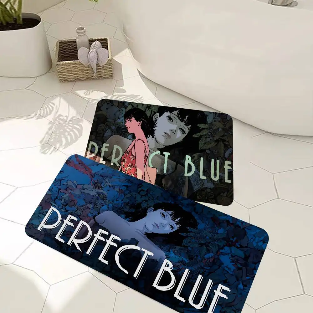 Anime P-Perfect B-Blue Horror Movie Door Mat Washable Non-Slip Living Room Sofa Chairs Area Mat Kitchen Doormat Area Rug