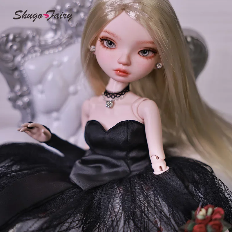 

ShugaFairy Ava 1/6 Bjd кукла сердце тело с элегантным черным вечернее платье Стиль Принцесса юбка кукла мяч шарнирные куклы смола подарок