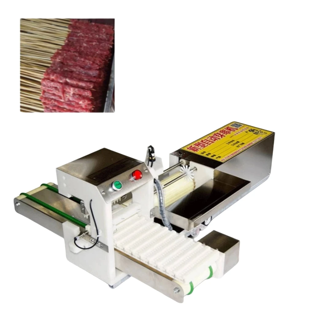 Электрическая машина для приготовления шашлыка, автоматическая машина для приготовления мясных шампуров, хорошая производительность, автоматическая машина для приготовления мясных шашлыков