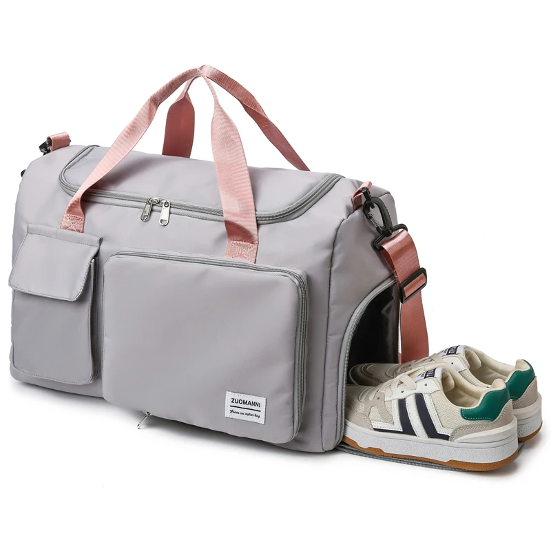 Sacs de voyage pliants imperméables pour femmes, sac de sport de loisirs, sac fourre-tout pour femmes, sac à bandoulière initié au fitness, sac à bagages