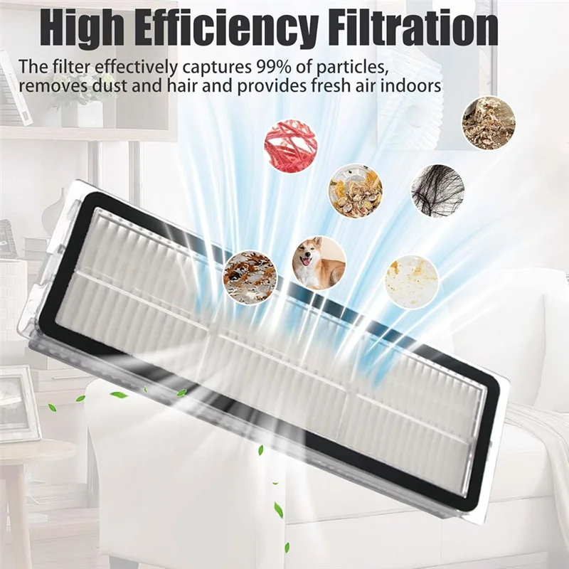 B47B-19PCS Vacuum Cleaner Accessories Main Side Brushes Mop Pads Filters Dust Bags For Dreame Mova S20 Ultra/RLM71CE