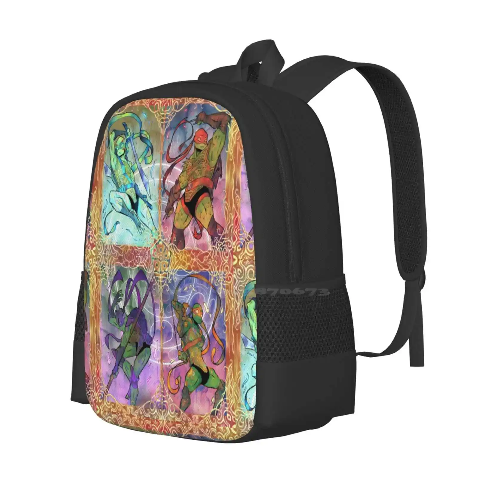 The Four Brothers Large Capacity School Backpack Laptop Bags Rise Of The Alphonse Mucha Rise Of The