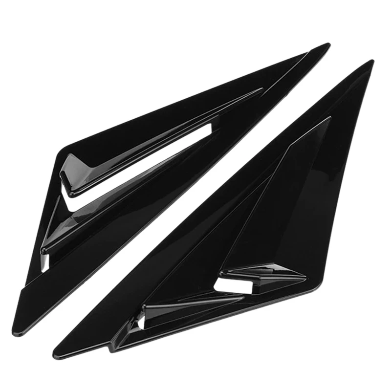 

For Hyundai Elantra CN7 2020-2021 2PCS/Set Rear Side Window Shutters Decoration Trim Body Kits Glossy Black