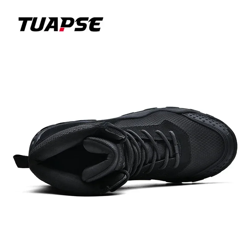 TUAPSE Outdoor Hiking Breathable Winter Tactical Boots High-Top Training Boots Lightweight Non-Slip For Men Shoes