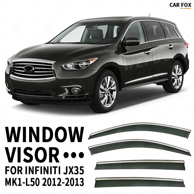 

For INFINITI JX35 2012-2013 Car Window Visor Awning Shelters Windshield Side Window Rain Sun Shade Auto Accessories Car Styling