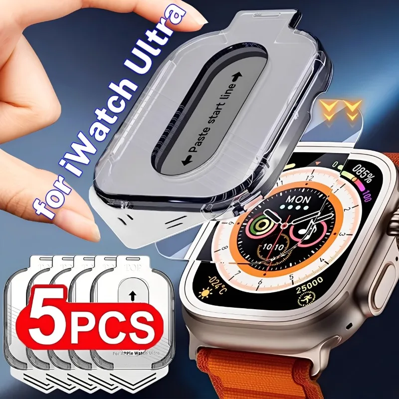 

Tempered Glass for IWatch Ultra 49mm with Auto-alignment Installation Frame Anti Scratch Screen Protector for iWatch Ultra 1/2/3
