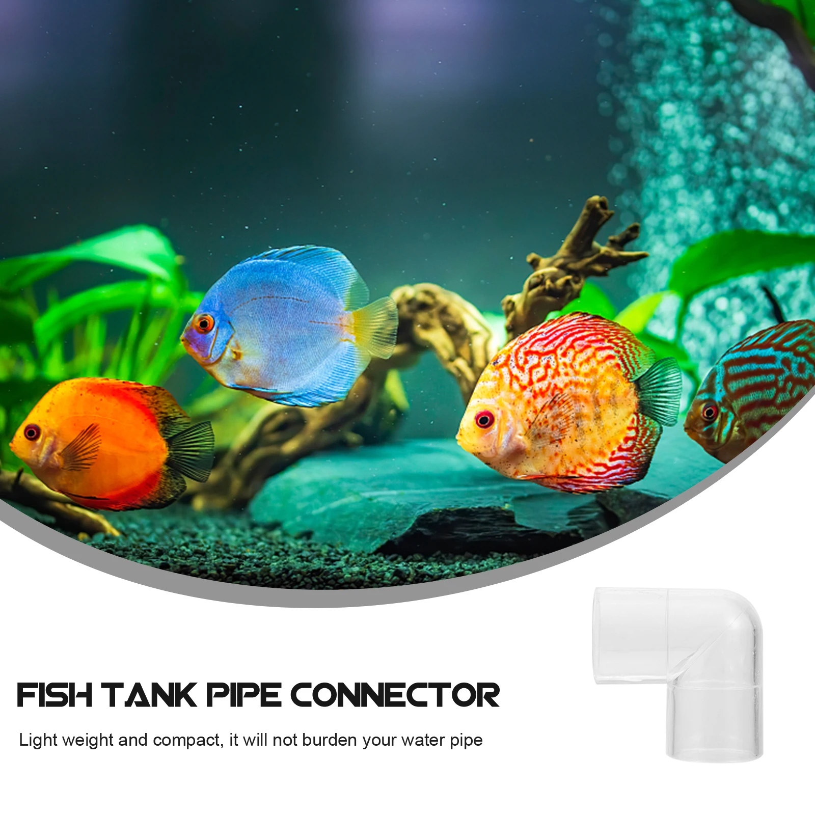 

10 Pcs Elbow Fittings Hose Connector Air Joint Water Plastic Tubing Connectors Fish Tank Tube Lightweight Compact Easy