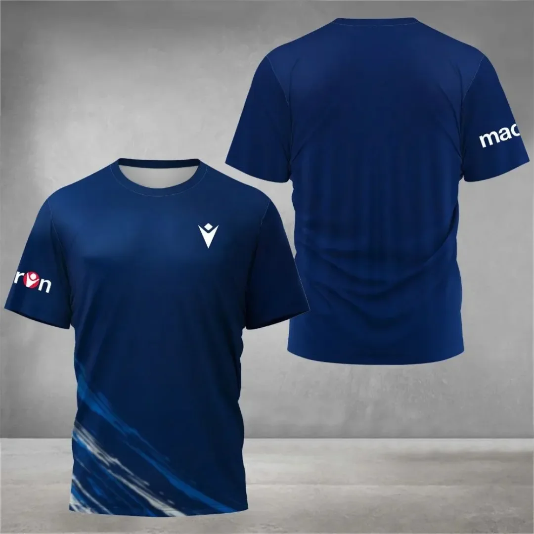 summer new sports T-shirt comfortable breathable fast drying tennis round neck short sleeve summer