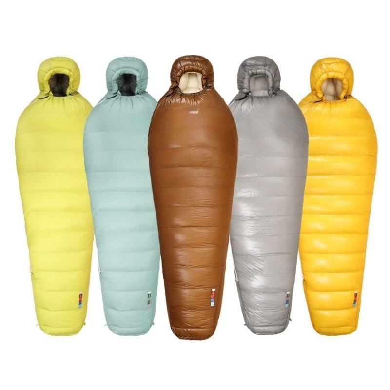 

Ultra light outdoor camping warm portable duck down mummy down sleeping bag