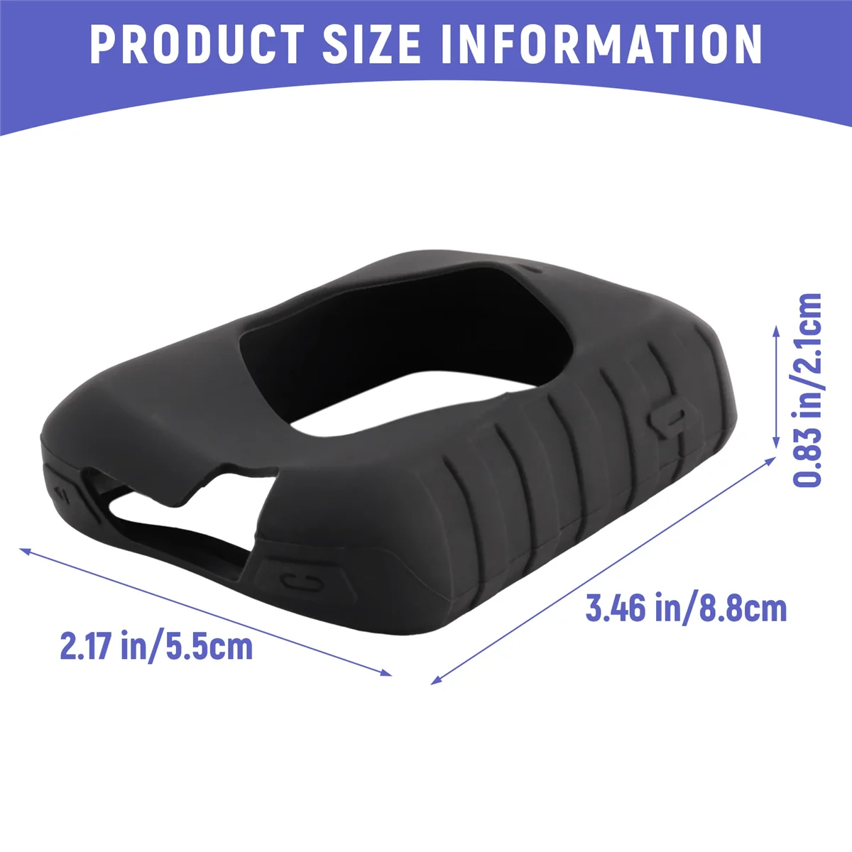 Silicone Case Cover for Garmin Edge 830 GPS Cycling Computer System Protective Case Non-Slip Scratchproof Protective Soft Cover