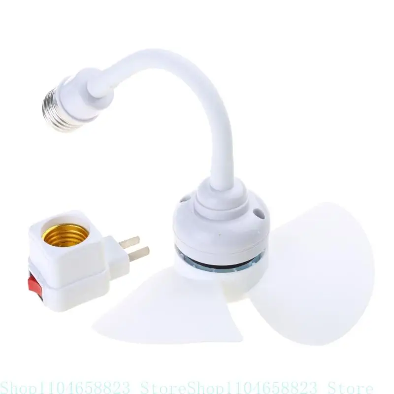 6inch Chandelier Fan E27 Thread Ceiling Fan 360 Degree Adjustment Low Noise Electric Fan 1000RPM Cooling Fan for Indoor