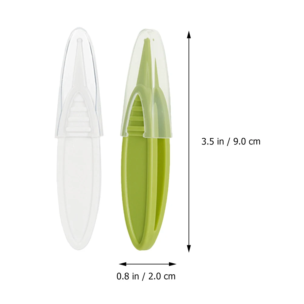 

2pcs Nose Cleaning Tweezers Baby Booger Tweezers Anti Skid Smooth Burr Free Ear Nose Navel Clean Tool Infant Earwax Eye Stains