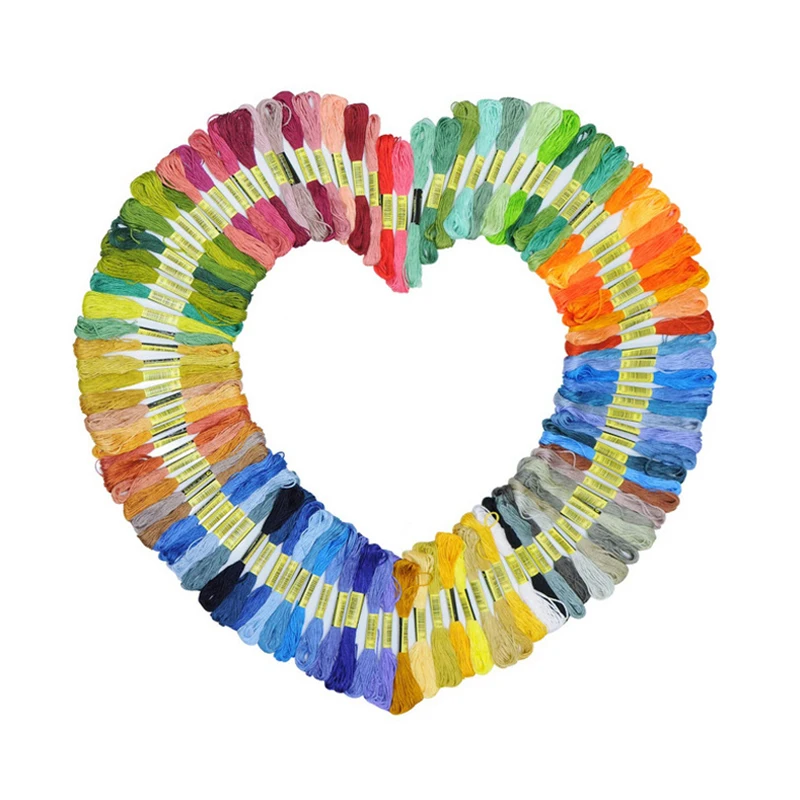 Fil à Broder pour Couture au Point de Croix, 50/100/447 Couleurs