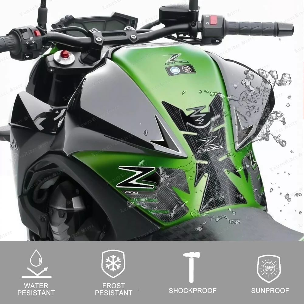

For KAWASAKI Z800 Z 800Motorcycle Fuel Tank Sticker Oil Gas Cap Cover Protector Decals Kit 3D Resin sticker kit