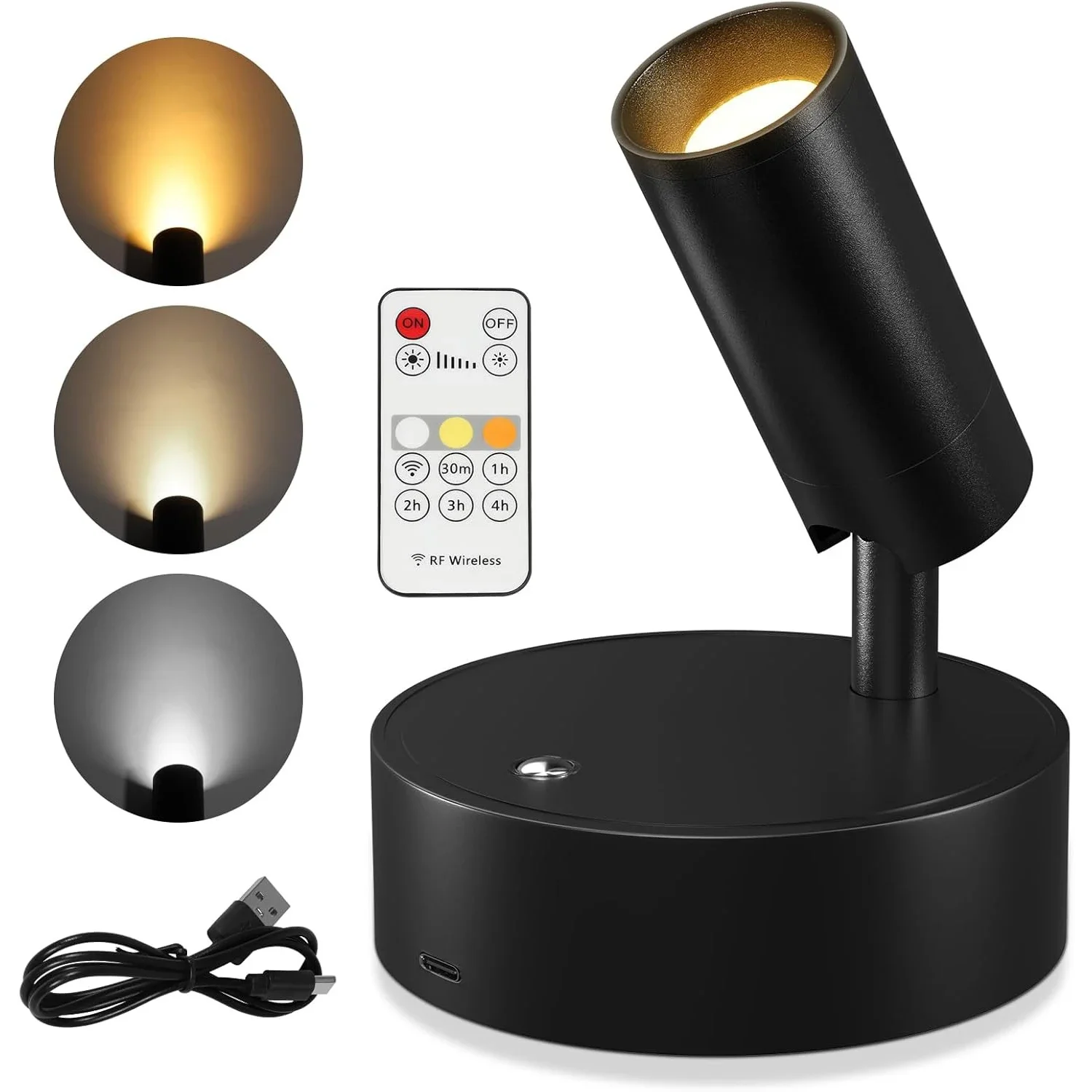 Magnetic Wall Lamp LED Floor Wall Light 2000mAh Rechargeable for Bedroom Live Room Decor No-drill Installation