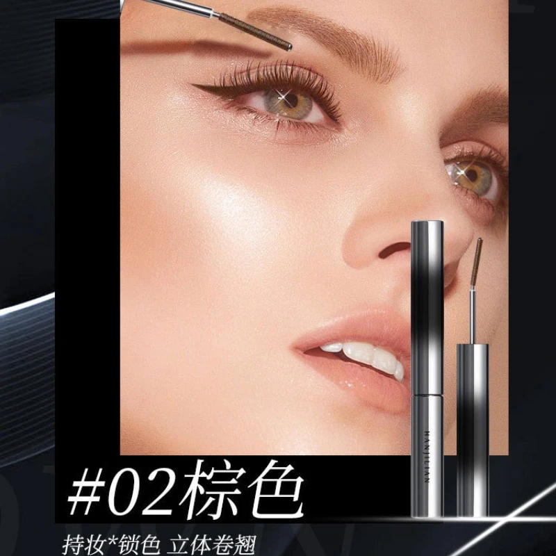 Mascara per ciglia Mascara in fibra di seta impermeabile Nero lungo Nero/marrone Ciglia Estensione ciglia Pennello per trucco Cosmetici per occhi