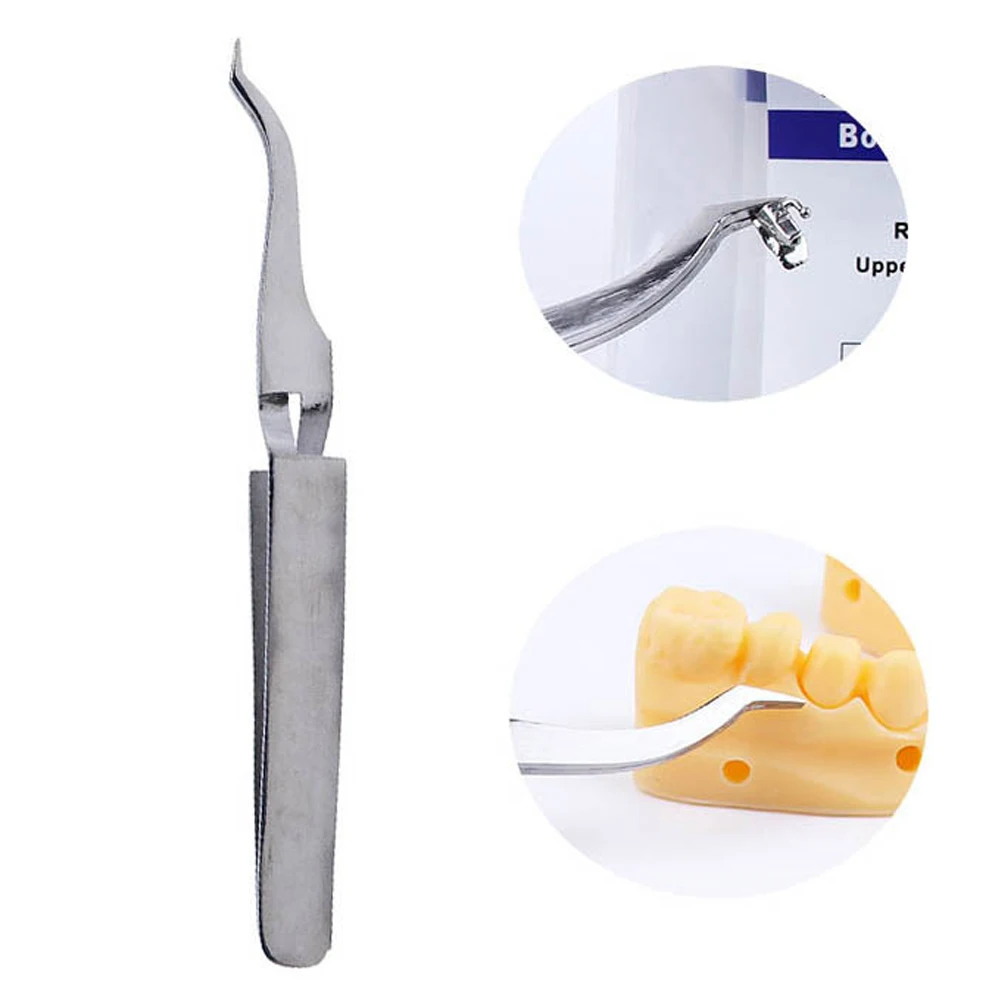 AG Dental Orthodontic bracket Bonding Placer Tweezer - For Brackets, Buccal Tubes, Lingual Buttons - Multi-Function Dental Tool
