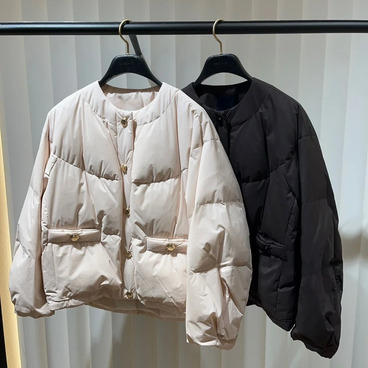 따뜻한 구스 다운 파카 코트 라운드 Ne Dstring 통근 다목적 Thiened Warmth Jaet Outerwear Women's Faion