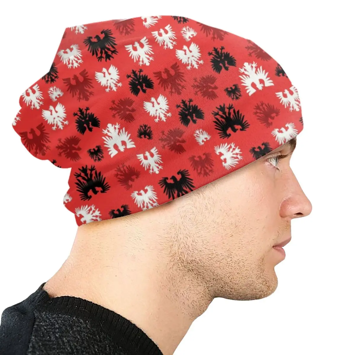 Polish Falcon Polska Eagle Beanie Cap Unisex Warm Bonnet Homme Knitting Hats Ski Poland Dyngus Day Skullies Beanies Caps For