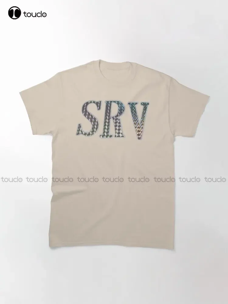Srv Stevie Ray Vaughan Classic T-Shirt Custom Aldult Teen Unisex Digital Printing Tee Shirts Funny Art Streetwear Cartoon Tee