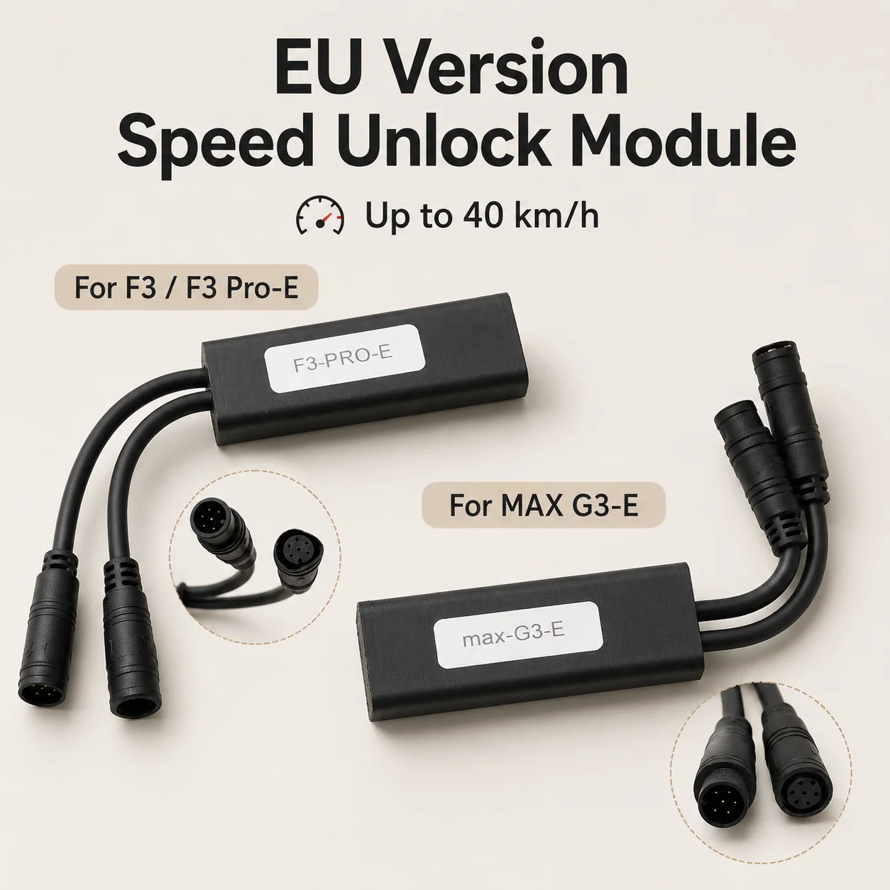 Speed Unlock Module for Ninebot F3 F3 Pro-E MAX G3-E Electric Scooter EU Version Tuning Controller Cable Repair Parts