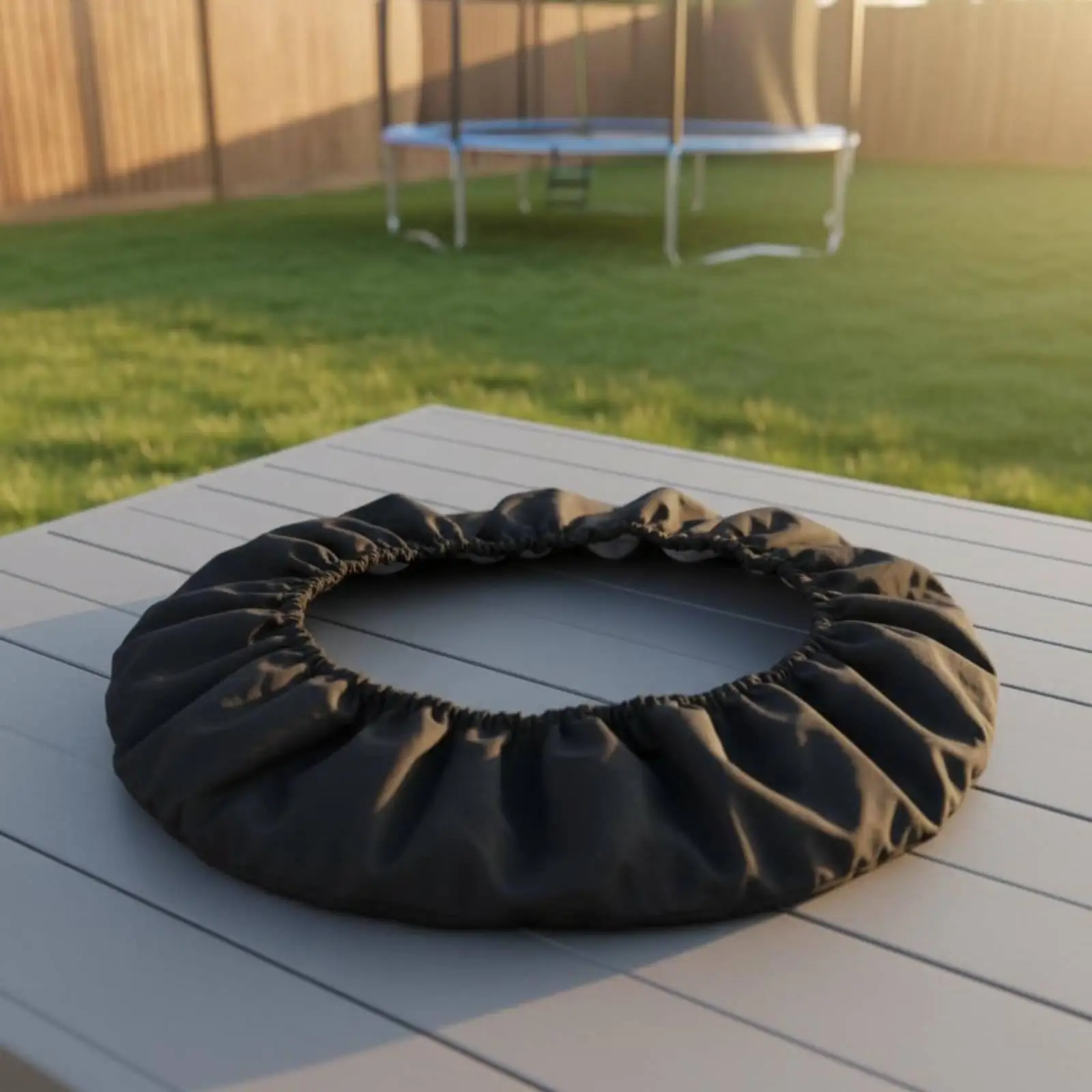 Weatherproof Trampoline Cover Soft Sponge Perimeter Protector Oxford Cloth Pad for Outside Gymnastics