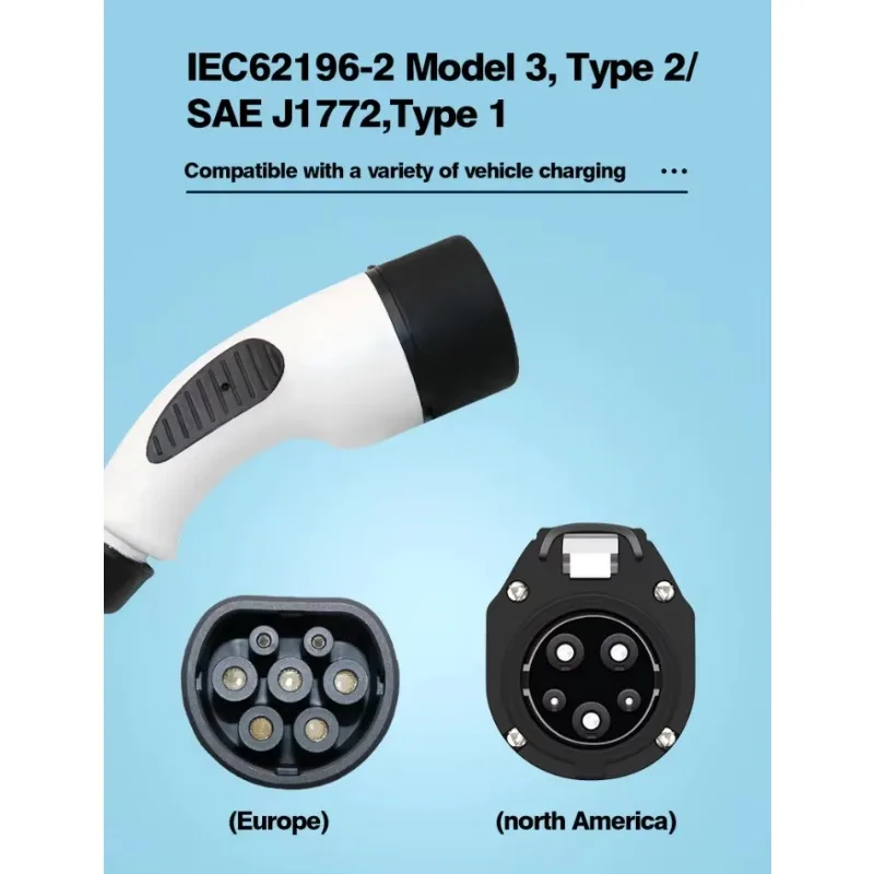 Residential Area AC 22kW Type 2 Wall Mounted Car EV Wall Box Home Charging Station For Electric Vehicle