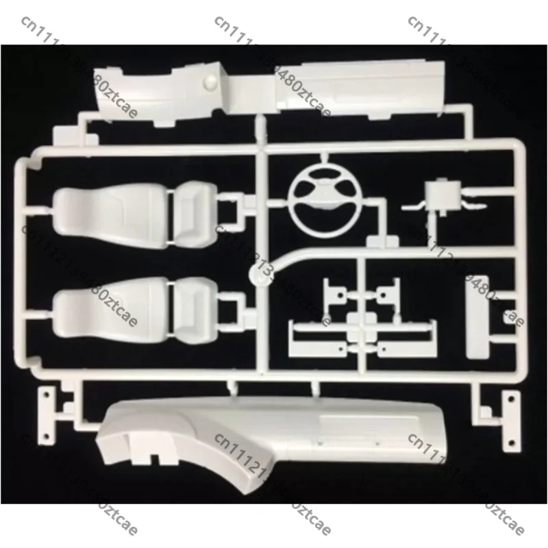 Cab Interior Dashboard, Seat & Steering‑Wheel L‑Plate Spare‑Part, 1/14 RC Tractor‑Truck Shell Accessory, Hobby Part