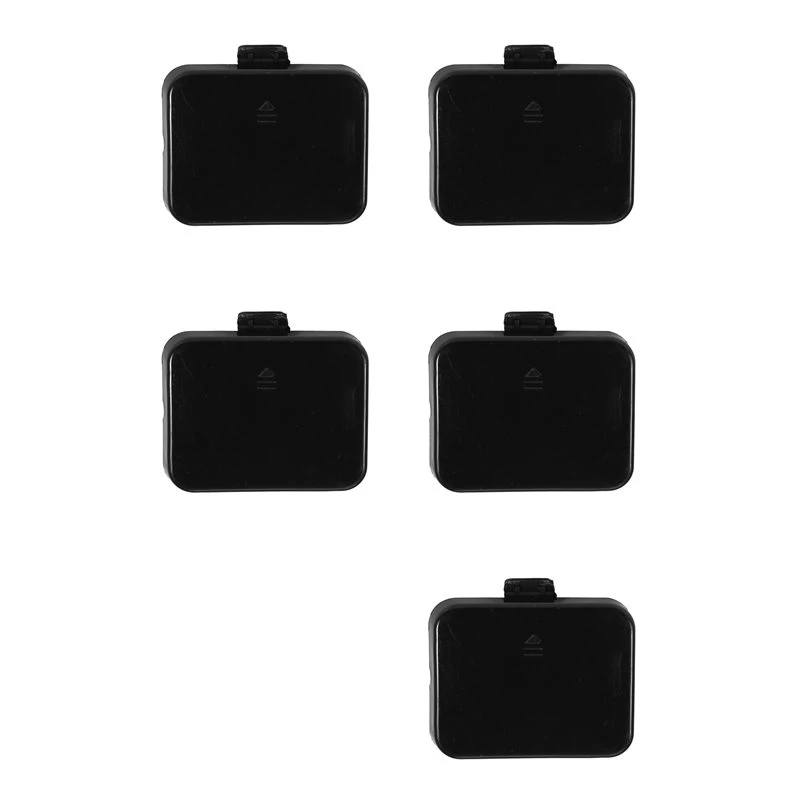 5 Pcs Black Front Bumper Tow Eye Hook Cover Cap For Mercedes-Benz W164 ML320 X164 GL320 2005-2014 1648850023