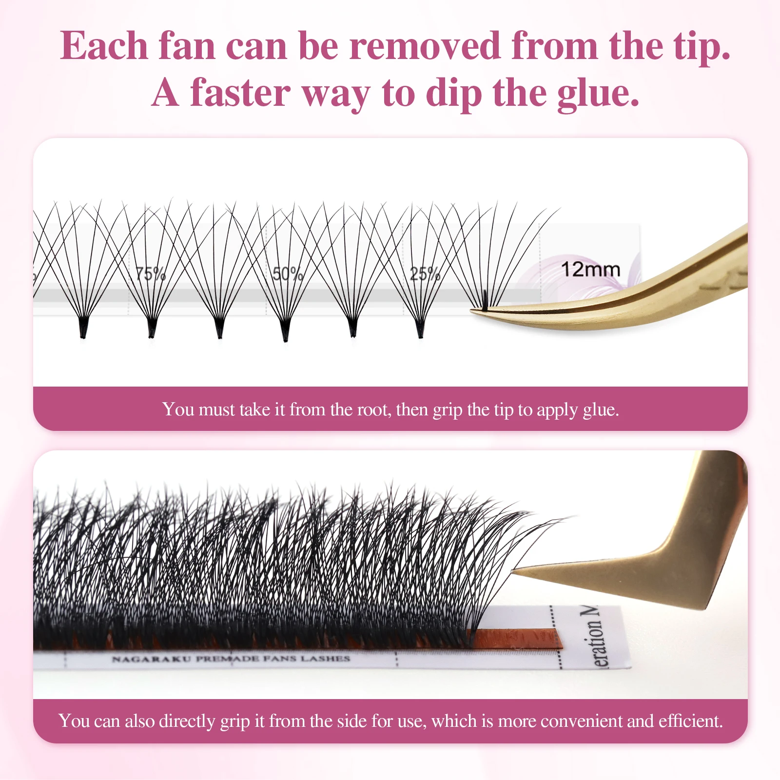 Extensiones de Pestañas NAGARA - Eyelash Extension Mega Volume reseña y precio