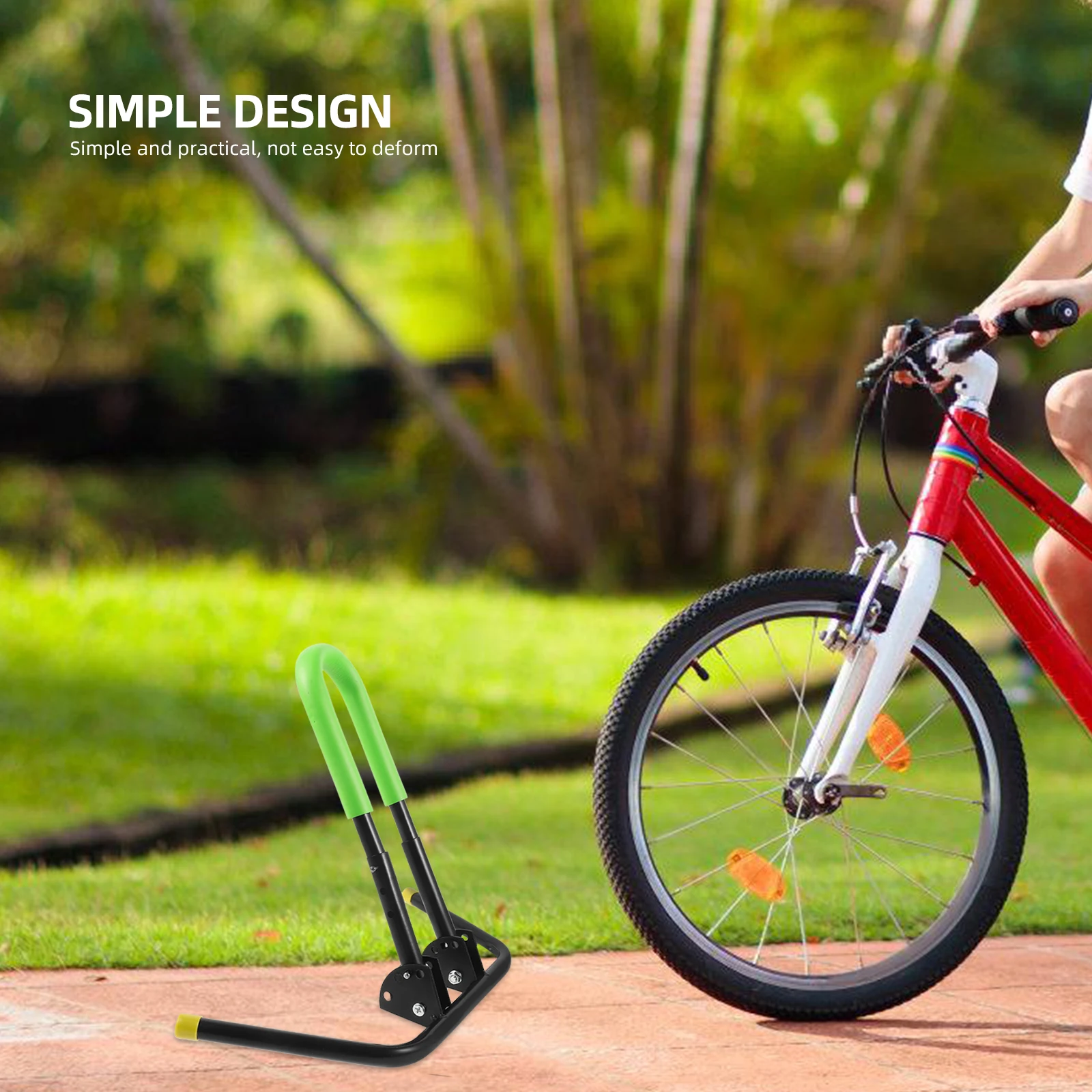 

1pc Adjustable Support Bike Stand Balanced Bike Holder Portable Rack Detachable Parking Scooter Stand For Scooter Bikes