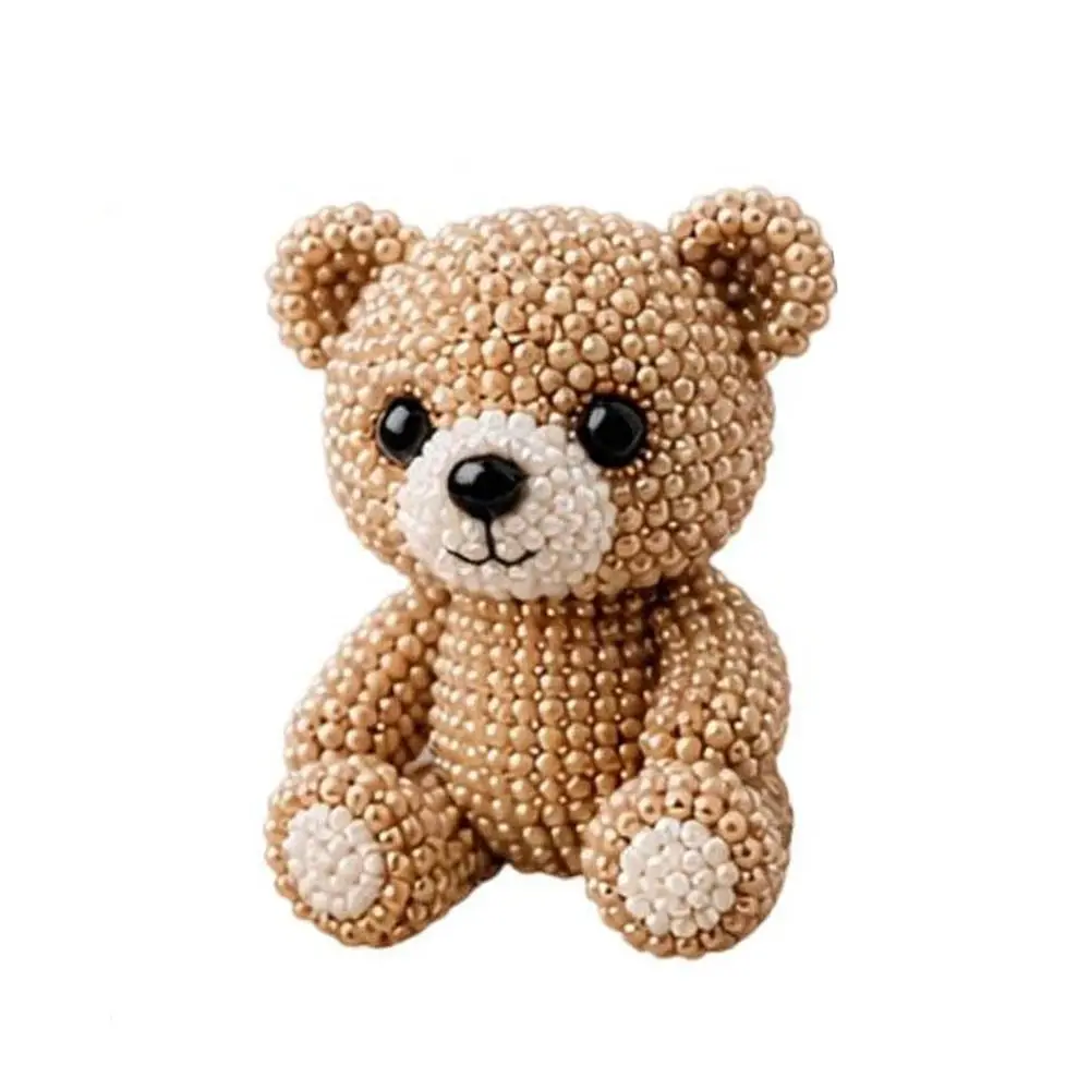 3D Animals Bead Embroidery Set Educational Handcraft DIY Animals Beadwork Crafts Kit Play Projects Colorful Jewelry Making Set