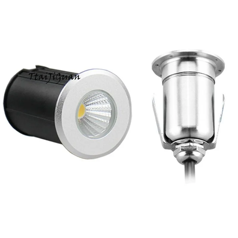 42/52/62MM Outdoor Lighting 3W 5W Garden Yard Step Stairs Floor Deck LED Recessed Inground Lamps Underground Spotlight AC85-265V