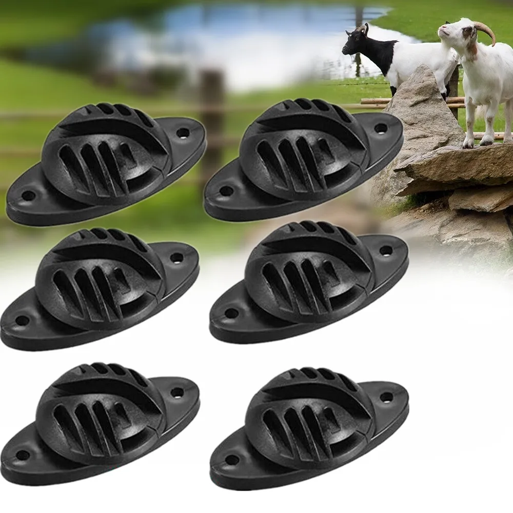 100/50 Pcs Electric Fence Wood Post Claw Insulators, Nail On Plastic Insulator For Farm Livestock Fencing Wire