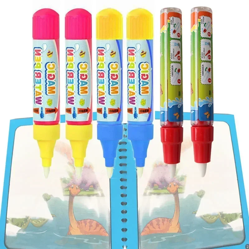 Magical Water Drawing Pen Toy Pen Kid Painting Water Writing Mat Pen Doodle Pens Replacement Tool Education Toy for Kids