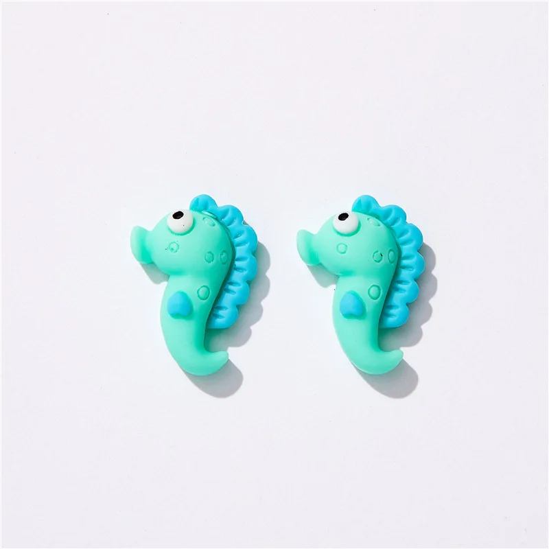 10pcs Marine Animal Fish Flatback Resin Cabochons Scrapbooking Supplies DIY Jewelry Phone Water Cup Decor Patch